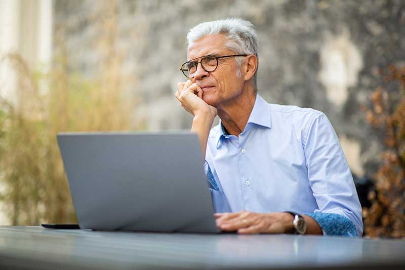 The Transition Strategists - Three Ways Owners Know It’s Time to Start Planning a Business Transition - business man thinking