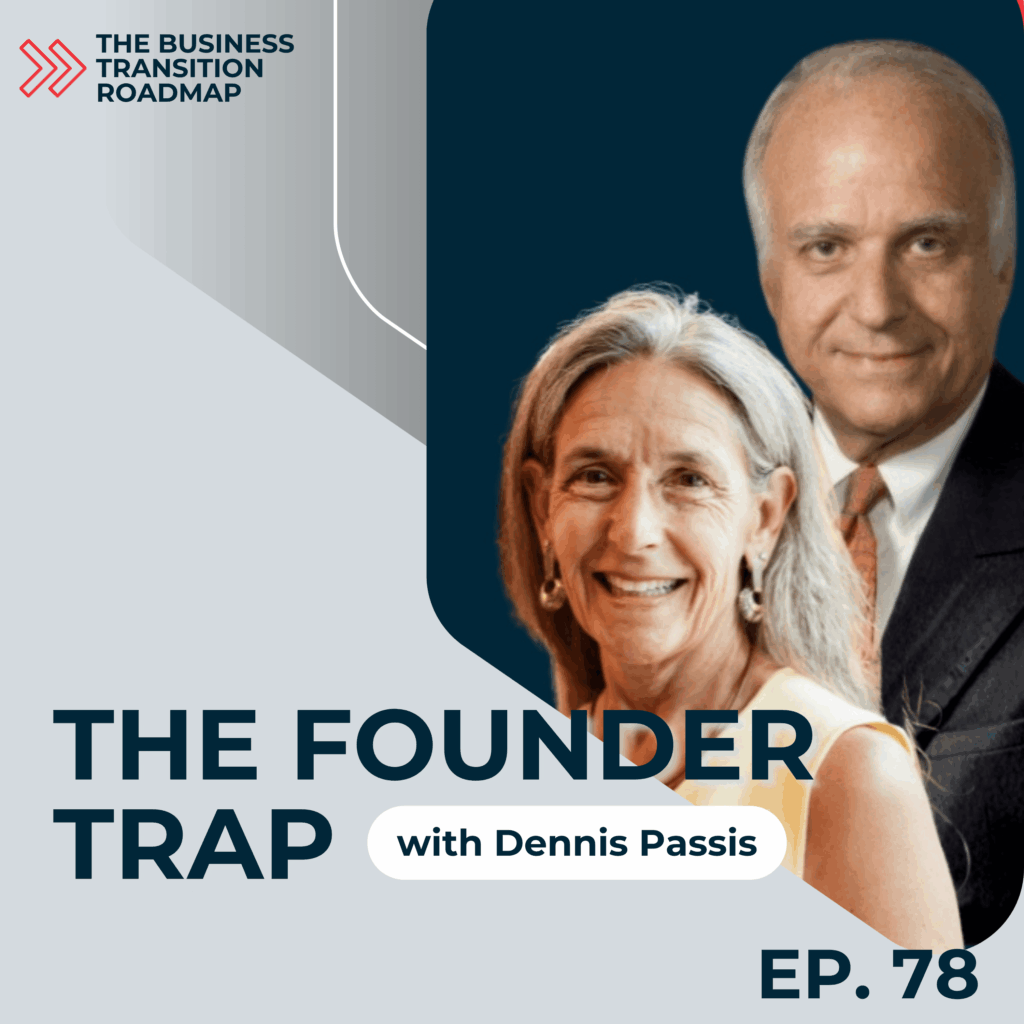 Graphic image for the podcast, Founder Paralysis: Why Letting Go Feels Impossible and How to Move Forward with Purpose