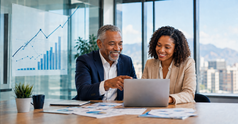 Image of a father and daughter for the blog, Business Transition Planning Is Not a Countdown. It’s a Multiplier